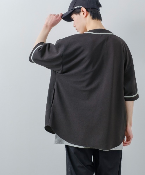 improves（インプローブス）の「アムンゼン オーバーサイズ ベースボールシャツ（シャツ/ブラウス・メンズ・チャコール/ブルーグレー/オフホワイト/グリーン・LARGE/MEDIUM）」の6枚目の写真