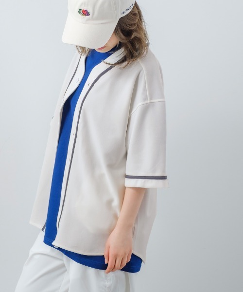 improves（インプローブス）の「アムンゼン オーバーサイズ ベースボールシャツ（シャツ/ブラウス・メンズ・チャコール/ブルーグレー/オフホワイト/グリーン・LARGE/MEDIUM）」の5枚目の写真