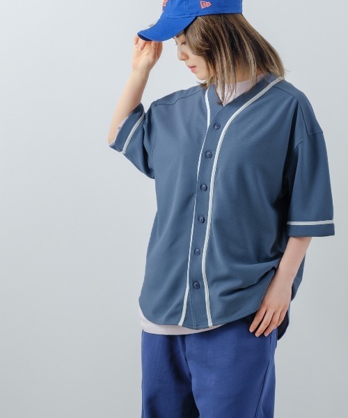 improves（インプローブス）の「アムンゼン オーバーサイズ ベースボールシャツ（シャツ/ブラウス・メンズ・チャコール/ブルーグレー/オフホワイト/グリーン・LARGE/MEDIUM）」の8枚目の写真