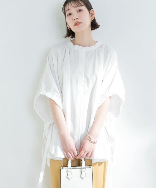 F by ROSSO(エフバイロッソ)の「F by ROSSO ポンチョシャツブラウス(シャツ/ブラウス・レディース・ブラック/オフホワイト/ブルー・FREE)」の22枚目の写真