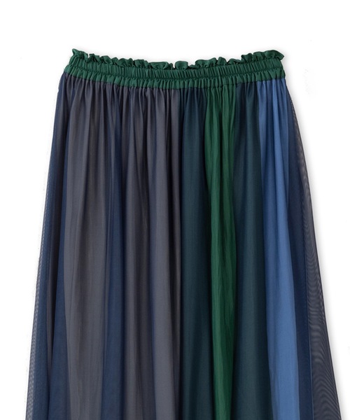 La SRIC（ラスリック）の「La SRIC / 3配色チュールSK（スカート・レディース・ブラック/ネイビー/ピンク/グリーン・38）」の19枚目の写真