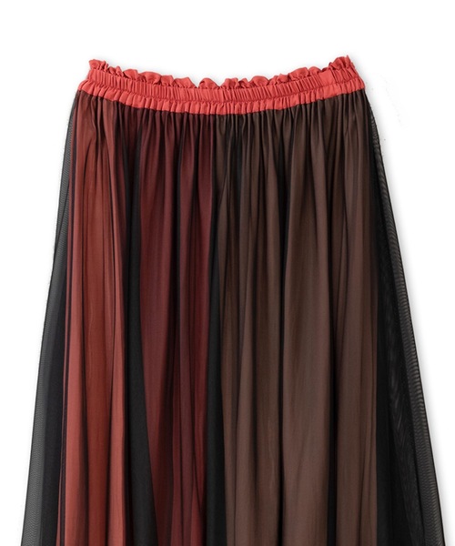 La SRIC（ラスリック）の「La SRIC / 3配色チュールSK（スカート・レディース・ブラック/ネイビー/ピンク/グリーン・38）」の20枚目の写真