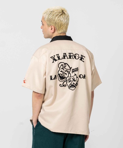 XLARGE（エクストララージ）の「TWO FACE OPEN COLLAR SHIRT（シャツ/ブラウス・メンズ・ブラック/ベージュ/グリーン・S/M/L/XL）」の3枚目の写真