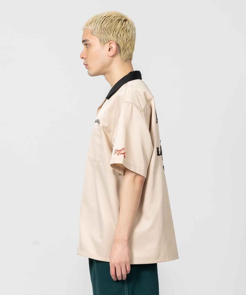 XLARGE（エクストララージ）の「TWO FACE OPEN COLLAR SHIRT（シャツ/ブラウス・メンズ・ブラック/ベージュ/グリーン・S/M/L/XL）」の5枚目の写真