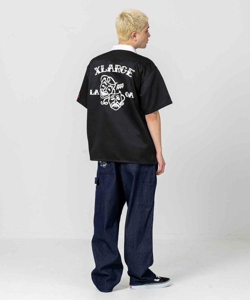XLARGE（エクストララージ）の「TWO FACE OPEN COLLAR SHIRT（シャツ/ブラウス・メンズ・ブラック/ベージュ/グリーン・S/M/L/XL）」の20枚目の写真