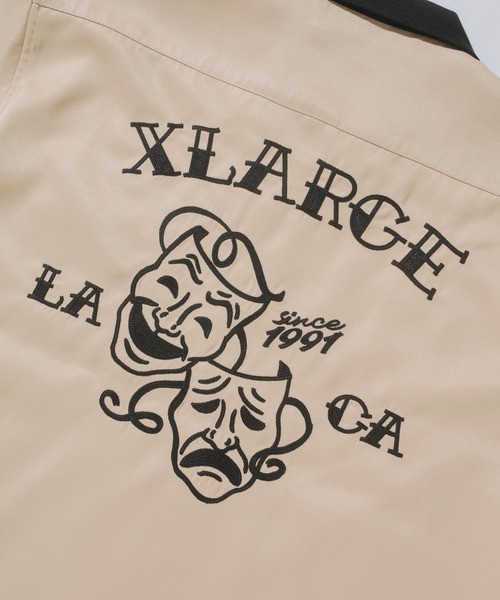 XLARGE（エクストララージ）の「TWO FACE OPEN COLLAR SHIRT（シャツ/ブラウス・メンズ・ブラック/ベージュ/グリーン・S/M/L/XL）」の9枚目の写真