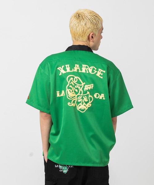 XLARGE（エクストララージ）の「TWO FACE OPEN COLLAR SHIRT（シャツ/ブラウス・メンズ・ブラック/ベージュ/グリーン・S/M/L/XL）」の16枚目の写真