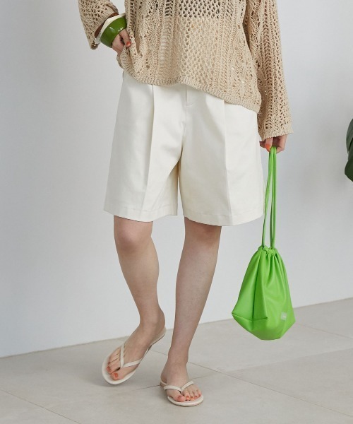 Doux archives(ドゥアルシーヴ)の「チノストレッチハーフパンツ(チノパンツ・レディース・ネイビー/オフホワイト/キャメル・SMALL/MEDIUM)」の22枚目の写真