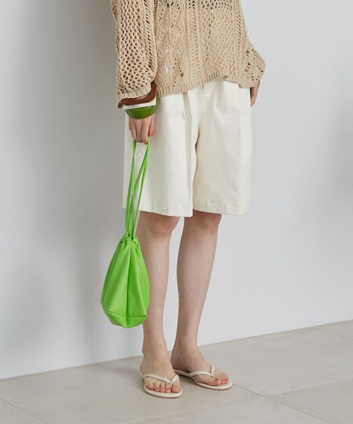 Doux archives(ドゥアルシーヴ)の「チノストレッチハーフパンツ(チノパンツ・レディース・ネイビー/オフホワイト/キャメル・SMALL/MEDIUM)」の21枚目の写真