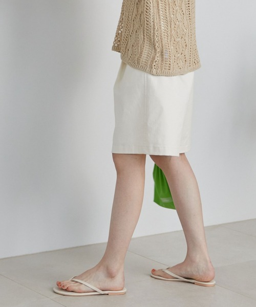 Doux archives(ドゥアルシーヴ)の「チノストレッチハーフパンツ(チノパンツ・レディース・ネイビー/オフホワイト/キャメル・SMALL/MEDIUM)」の19枚目の写真