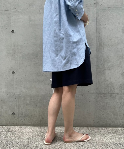 Doux archives(ドゥアルシーヴ)の「チノストレッチハーフパンツ(チノパンツ・レディース・ネイビー/オフホワイト/キャメル・SMALL/MEDIUM)」の16枚目の写真