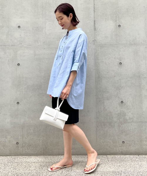 Doux archives(ドゥアルシーヴ)の「チノストレッチハーフパンツ(チノパンツ・レディース・ネイビー/オフホワイト/キャメル・SMALL/MEDIUM)」の11枚目の写真