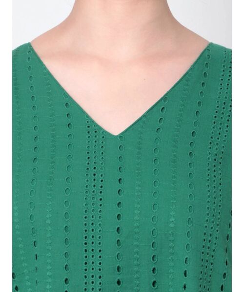 EVRIS（エヴリス）の「コットンレースティアードワンピ（ワンピース・レディース・ホワイト/ブラック/グリーン・FREE）」の21枚目の写真