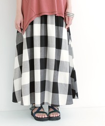 osharewalker | 『ブロックチェックフレアスカート』(スカート)