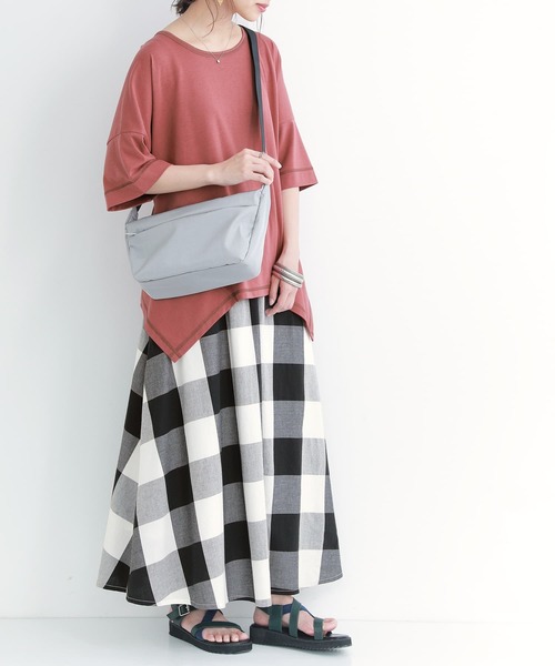 osharewalker（オシャレウォーカー）の「【廃盤】『ブロックチェックフレアスカート』（スカート・レディース・グリーン/ブラック・FREE）」の13枚目の写真