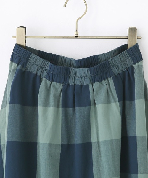 osharewalker（オシャレウォーカー）の「【廃盤】『ブロックチェックフレアスカート』（スカート・レディース・グリーン/ブラック・FREE）」の17枚目の写真