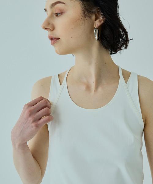 UNITED TOKYO（ユナイテッドトウキョウ）の「バッククロスキャミソール（キャミソール・レディース・ホワイト/ブラック・FREE）」の19枚目の写真