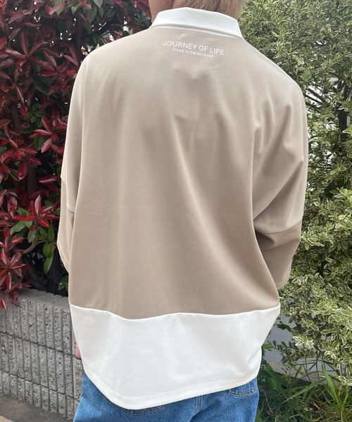 PGG ハーフジップシャツ メンズS ベージュ PGG ハーフジップシャツ メンズS ベージュ PGG ハーフジップ