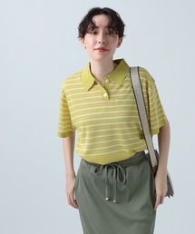 BAYFLOW | ボーダーBIGポロシャツ(ポロシャツ)