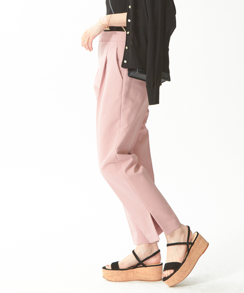 Rouge vif（ルージュヴィフ）の「【XSサイズ展開】ダブルクロススチックパンツ（その他パンツ・レディース・ホワイト/ブラック/ピンク・34/36/38）」の5枚目の写真