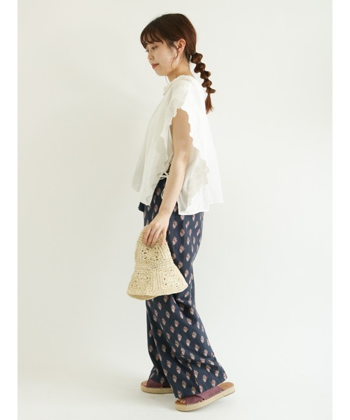 Samansa Mos2（サマンサ モスモス）の「ジュートソールサンダル（サンダル・レディース・ベージュ/パープル・MEDIUM/LARGE）」の6枚目の写真