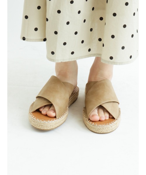 Samansa Mos2（サマンサ モスモス）の「ジュートソールサンダル（サンダル・レディース・ベージュ/パープル・MEDIUM/LARGE）」の7枚目の写真