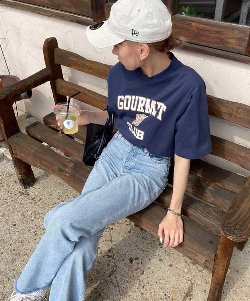 Chillfar(チルファー)の「アソートヴィンテージTシャツ/コットン100%(Tシャツ/カットソー・レディース・ホワイト/ネイビー/クリーム/オートミール/チャコール/グレー系/グレー系1/ベージュ系/アイボリー系/アイボリー系1/アイボリー系2・FREE)」の13枚目の写真