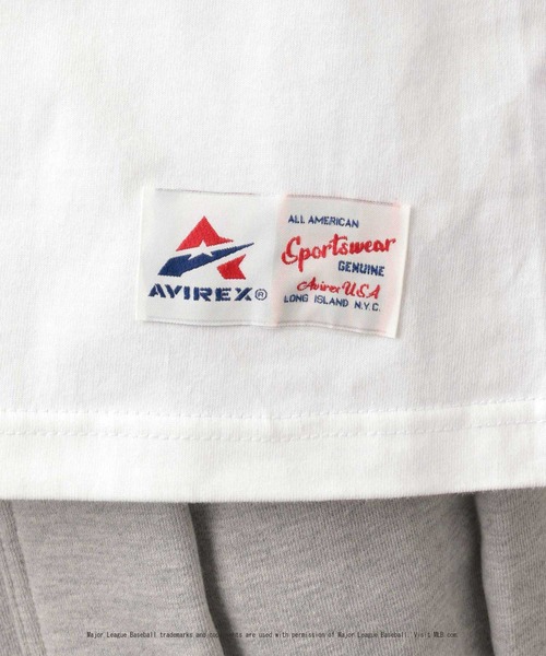 AVIREX（アヴィレックス）の「【MLB×AVIREX】ドジャース Tシャツ/Dodgers T-SHIRT  AVIREX/アヴィレックス（Tシャツ/カットソー・レディース・ホワイト/ブルー・LARGE/XX-LARGE/X-LARGE/MEDIUM/SMALL）」の11枚目の写真