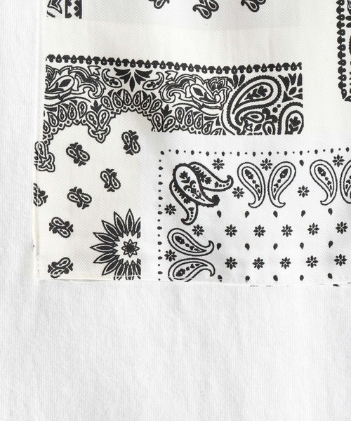 niko and...（ニコアンド）の「裾バンダナ切り替えTシャツ（Tシャツ/カットソー・メンズ・ブラック/ネイビー/オフホワイト・MEDIUM/LARGE）」の22枚目の写真