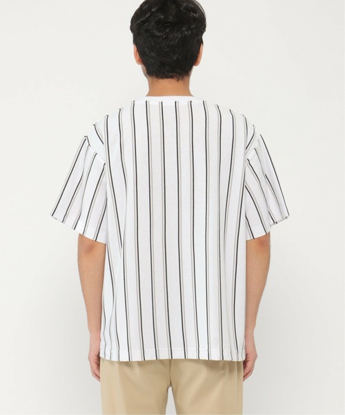 ストライプ クルーネック Tシャツ ikka（イッカ）の「ストライプクルーネックTシャツ（Tシャツ