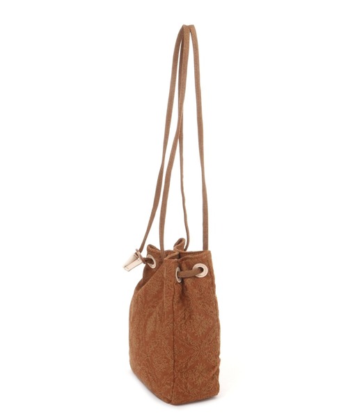 studio CLIP（スタディオクリップ）の「ジャガードアソート巾着バッグ（ショルダーバッグ・レディース・グリーン/キャメル/アイボリー・FREE）」の10枚目の写真