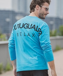 【WEB・直営店限定】1PIU1UGUALE3 RELAX(ウノピゥウノウグァーレトレ リラックス)バックプリントロゴ ベーシックシルエット 長袖Tシャツ クルーネック カットソー