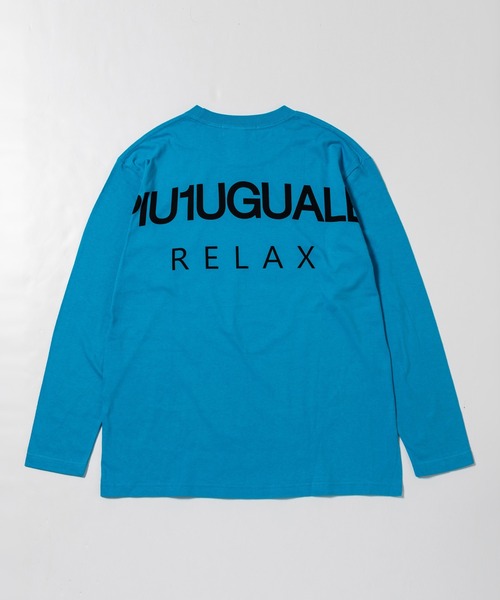 1PIU1UGUALE3 RELAX (ウノピゥウノウグァーレトレ リラックス)の「【WEB・直営店限定】1PIU1UGUALE3 RELAX(ウノピゥウノウグァーレトレ リラックス)バックプリントロゴ ベーシックシルエット 長袖Tシャツ クルーネック カットソー(Tシャツ/カットソー・メンズ・ホワイト/ブラック/パープル/ネイビー/カーキ/ターコイズブルー/トップグレー/ライトピンク/パープル系1/ピンク系1/ネイビー系1/ターコイズブルー系1/カーキ系1/グレー系1/ブラック系1/ホワイト系1・S/M/L/XL/XXL)」の18枚目の写真