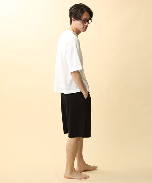 TAKEO KIKUCHI(タケオキクチ)の「◆【ビワコットン】 バスケットパンツ(ルームウェア/パジャマ・メンズ・ネイビー/グレー/ブラック・03/02)」の4枚目の写真