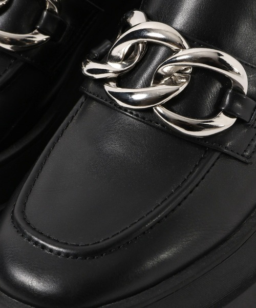 PAGEBOY(ページボーイ)の「チャンキーローファー(ローファー・レディース・ブラック/オフホワイト・MEDIUM/LARGE)」の5枚目の写真