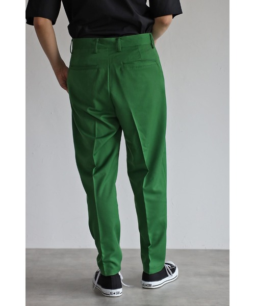 CREARE -LINO-（クレアーレリノ）の「ワンタック テーパードセミワイドパンツ（スラックス・メンズ・ブラック/グリーン/アイボリー・S/M/L）」の18枚目の写真