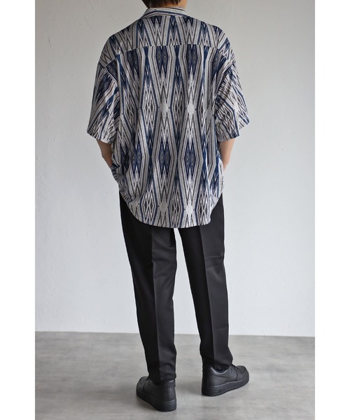 CREARE -LINO-（クレアーレリノ）の「ワンタック テーパードセミワイドパンツ（スラックス・メンズ・ブラック/グリーン/アイボリー・S/M/L）」の16枚目の写真