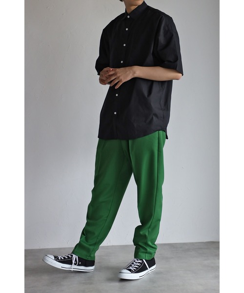 CREARE -LINO-（クレアーレリノ）の「ワンタック テーパードセミワイドパンツ（スラックス・メンズ・ブラック/グリーン/アイボリー・S/M/L）」の22枚目の写真