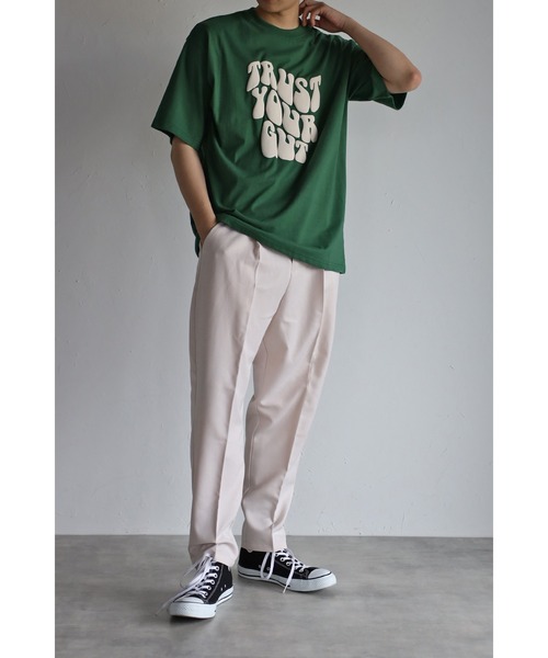 CREARE -LINO-（クレアーレリノ）の「ワンタック テーパードセミワイドパンツ（スラックス・メンズ・ブラック/グリーン/アイボリー・S/M/L）」の7枚目の写真