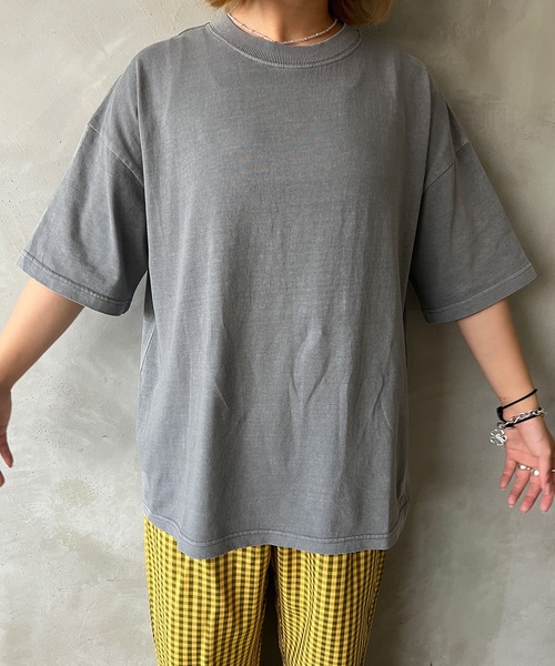 kutir(クティール)の「ピグメントベーシックT(Tシャツ/カットソー・レディース・グレー/オレンジ/グリーン/ライトピンク・FREE)」の10枚目の写真