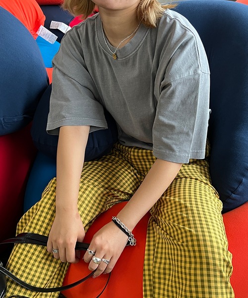 kutir(クティール)の「ピグメントベーシックT(Tシャツ/カットソー・レディース・グレー/オレンジ/グリーン/ライトピンク・FREE)」の21枚目の写真