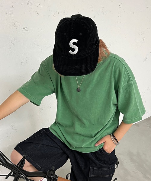 kutir(クティール)の「ピグメントベーシックT(Tシャツ/カットソー・レディース・グレー/オレンジ/グリーン/ライトピンク・FREE)」の6枚目の写真