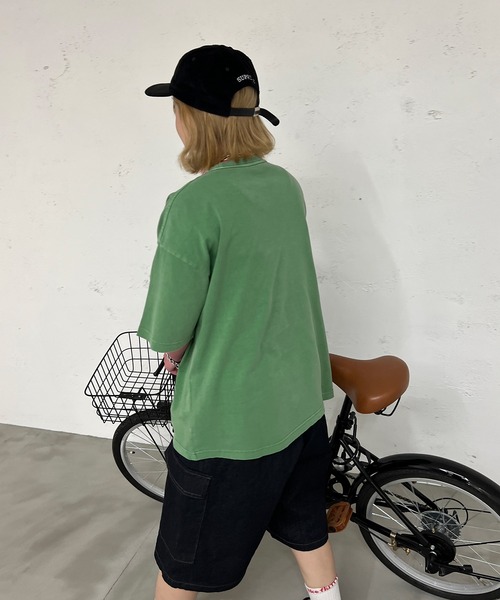 kutir(クティール)の「ピグメントベーシックT(Tシャツ/カットソー・レディース・グレー/オレンジ/グリーン/ライトピンク・FREE)」の14枚目の写真