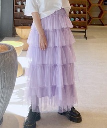 【Alley】チュールティアードスカート