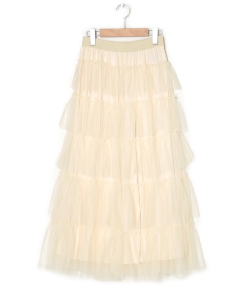Alley by w closet(アリーバイダブルクローゼット)の「【Alley】チュールティアードスカート(スカート・レディース・ラベンダー/アイボリー/ブラック・FREE)」の18枚目の写真