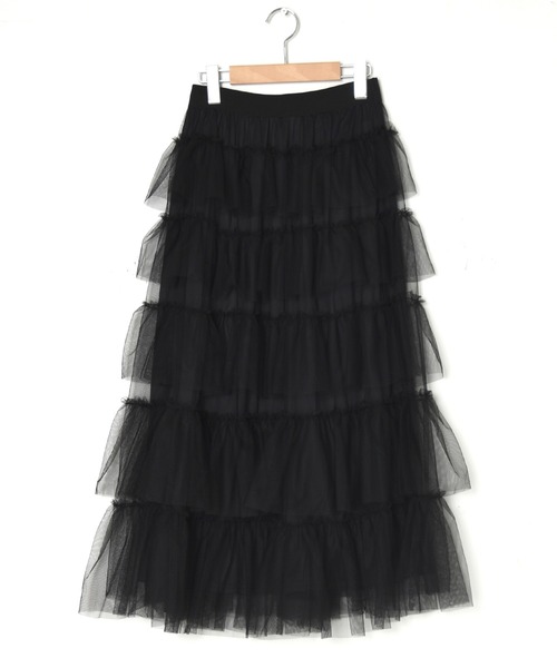Alley by w closet(アリーバイダブルクローゼット)の「【Alley】チュールティアードスカート(スカート・レディース・ラベンダー/アイボリー/ブラック・FREE)」の21枚目の写真