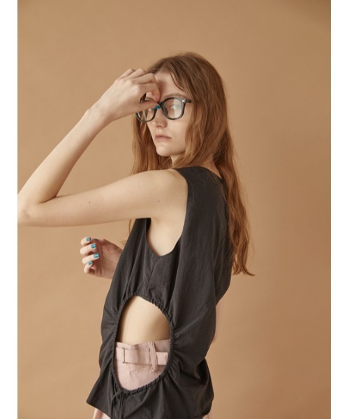 AMAIL（アマイル）の「Waist hello cloth（タンクトップ・レディース・ブラック/ベージュ/ブルー・FREE）」の21枚目の写真