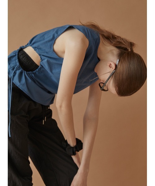 AMAIL（アマイル）の「Waist hello cloth（タンクトップ・レディース・ブラック/ベージュ/ブルー・FREE）」の22枚目の写真