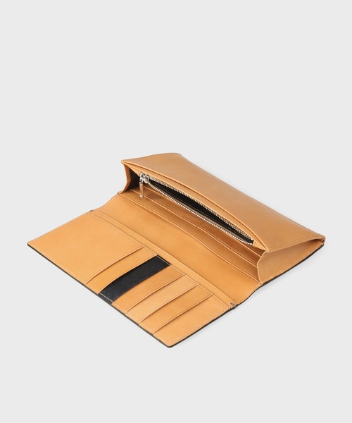 Paul Smith COLLECTION（ポールスミスコレクション）の「“PC STAIN CALF” 長財布 / 554844 J313NN（財布・メンズ・ネイビー/ブラウン・FREE）」の7枚目の写真