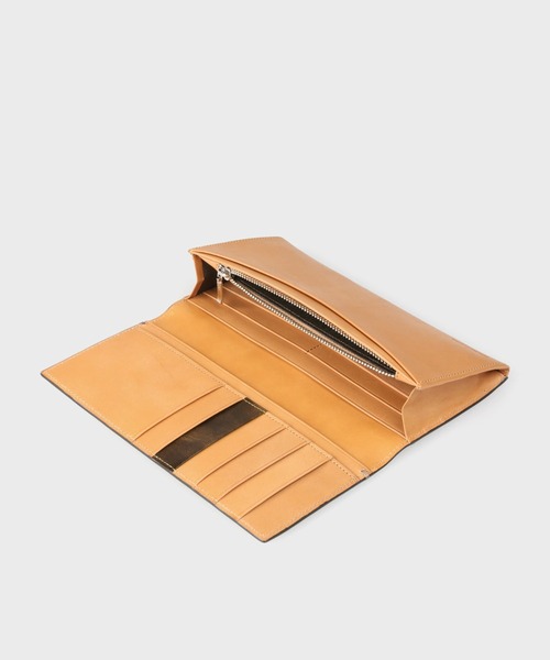 Paul Smith COLLECTION（ポールスミスコレクション）の「“PC STAIN CALF” 長財布 / 554844 J313NN（財布・メンズ・ネイビー/ブラウン・FREE）」の10枚目の写真